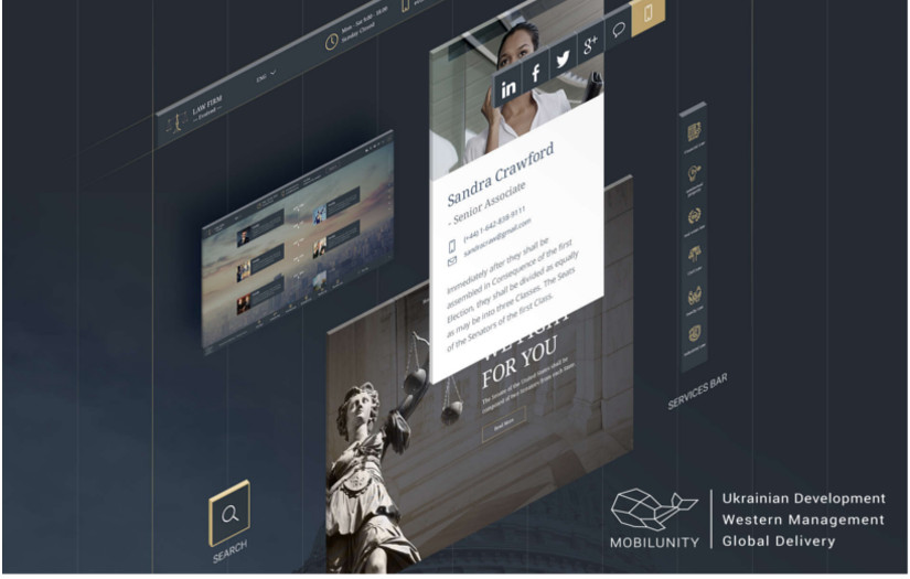 Legal Advice Office Website by Mobilunity screenshot 4
